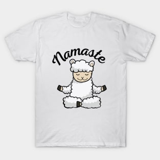 Namaste Meditating Sheep T-Shirt